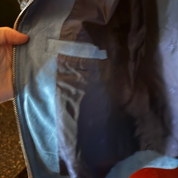 $2498 JOHN VARVATOS Blue Steel ROCKAWAY Suede Jacket sz 48 - Picture 11 of 16